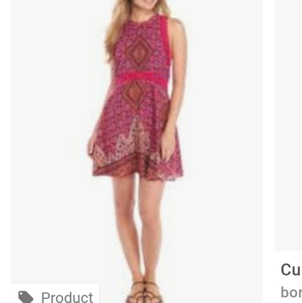 NWT Wonderly Geometric Dress